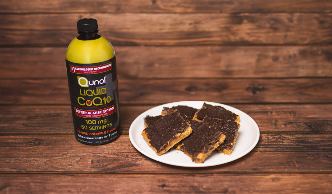 Qunol® CoQ10 Chocolate Peanut Butter Squares