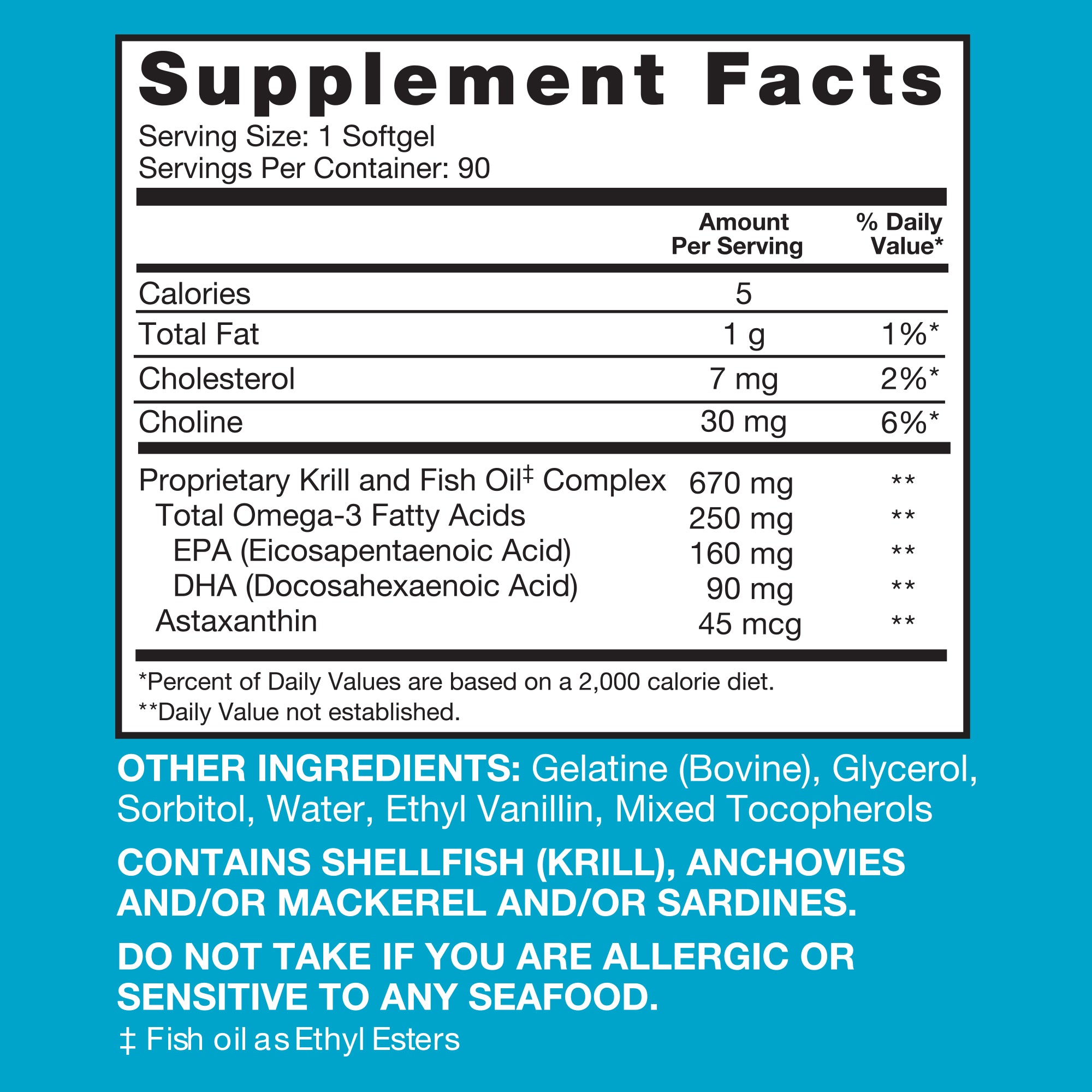 Advanced Omega-3 Supplement Facts