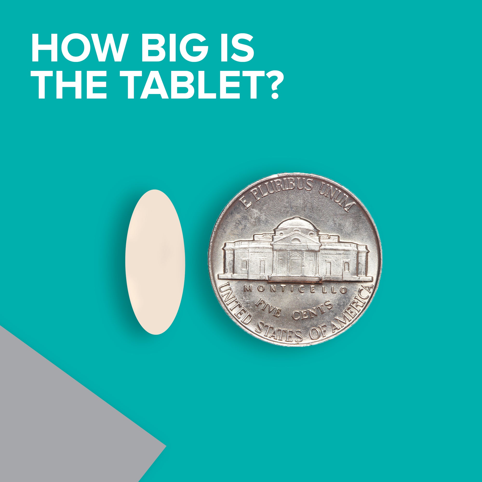 How big is the tablet: the size of a coin