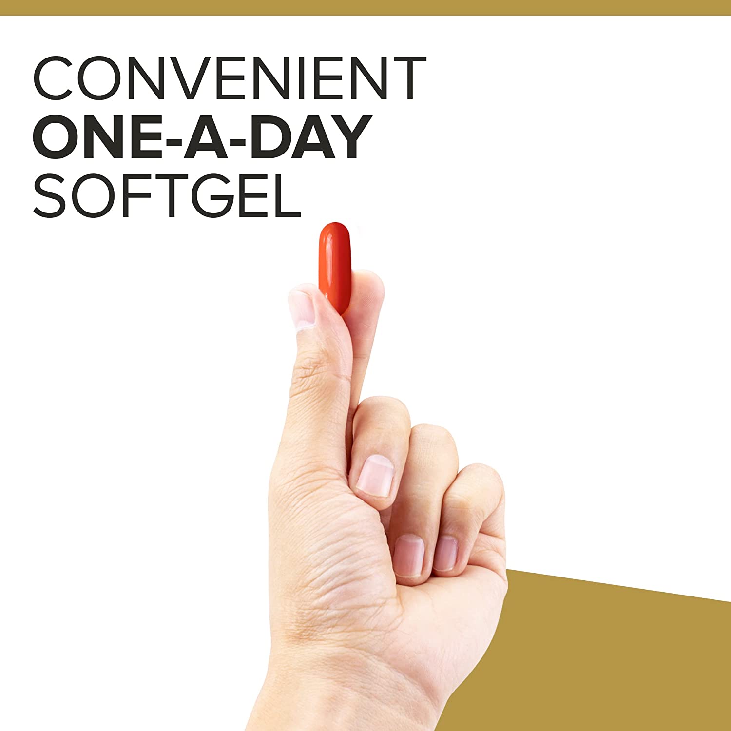 Convenient one-a-day softgel