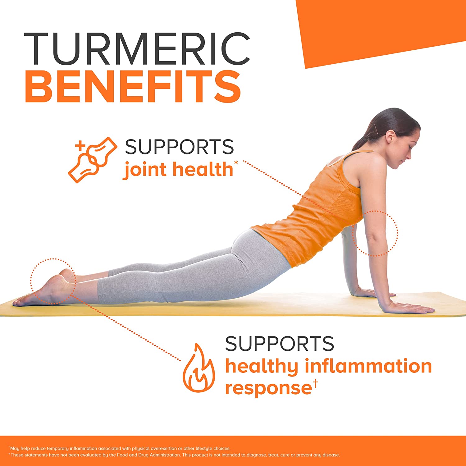 Turmeric benefits: Supports joint health and supports healthy inflammation response